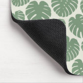 モンステラ – 緑 マウスパッド (コーナー)