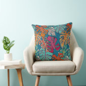 モンステラdeliciosa peacock クッション (椅子)
