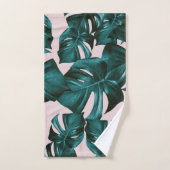 モンステ葉ラのパターン#4 バスタオルセット (ハンドタオル)