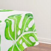 モンステ葉ラの水色 テーブルクロス (インサイチュ)