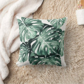 モンステ葉ライラストレーション クッション (ブランケット)