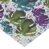 モンステ葉ラトロピカル ショートテーブルランナー (コーナー)