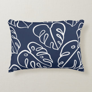 モンステ葉ラヴィンテージ手描き アクセントクッション