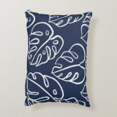 モンステ葉ラヴィンテージ手描き アクセントクッション (裏面(縦))