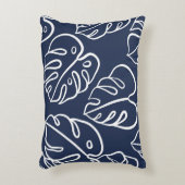 モンステ葉ラヴィンテージ手描き アクセントクッション (正面(垂直))