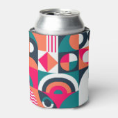 モンステ葉ラヴィンテージ：熱帯パターン 缶クーラー (缶正面)