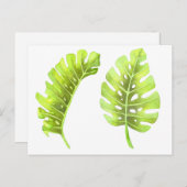 モンステ葉ラ水彩葉書 ポストカード (正面/裏面)