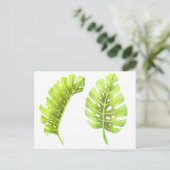 モンステ葉ラ水彩葉書 ポストカード (スタンド正面)