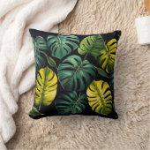 モンステ葉ラ クッション (ブランケット)