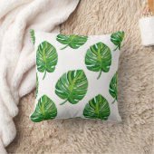 モンステ葉ラ クッション (ブランケット)