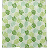 モンステ葉ラ シャワーカーテン (正面)