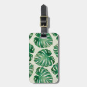 モンステ葉ラ ラゲッジタグ (正面縦)