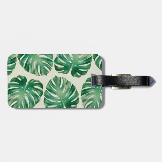 モンステ葉ラ ラゲッジタグ (裏面横)