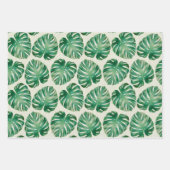 モンステ葉ラ ラッピングペーパーシート (正面)