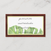 モンステ葉ラ |木枠 名刺 (裏面)