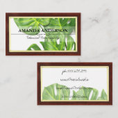 モンステ葉ラ |木枠 名刺 (正面/裏面)