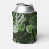 モンステ葉ラ、豪華な熱帯レイアウト。 缶クーラー (缶裏面)