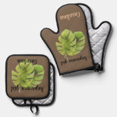 モンステ葉ラ 鍋つかみ&鍋敷きセット (正面/裏面)