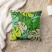 モンステ葉ラ#3 クッション (ブランケット)