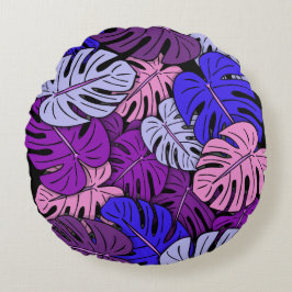 モンステ葉ラ#4 ラウンドクッション