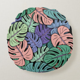 モンステ葉ラ#8 ラウンドクッション