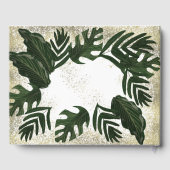 モンステ離れラの手描き結婚の緑 ゲストブック (裏面)