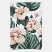 モンステ離れラハイビスカス キッチンタオル (縦)