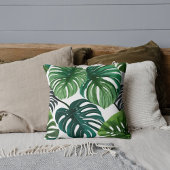 モンステ離れラモダンウォーターカラー植物学 クッション