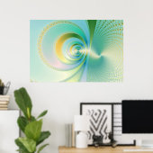 モンスーン – フラクタルポスター ポスター (ホームオフィス)