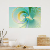 モンスーン – フラクタルポスター ポスター (キッチン)