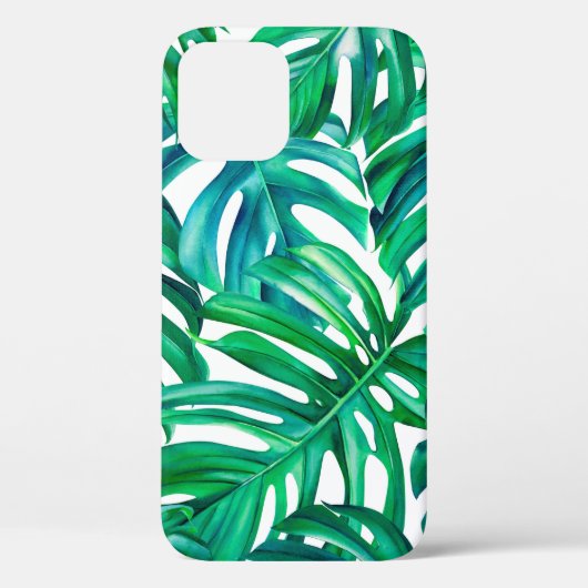 モンス葉テラ（背景、水彩） Case-Mate iPhoneケース (裏面)