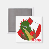 モンス- DoudouのDucasse -ベルギーからの記念品 マグネット (正面/裏面)