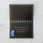 モンスter ifficかわいいモンスターのカスタムの誕生日カード カード (内部)