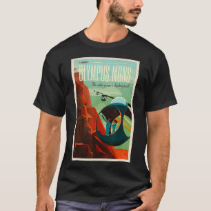 モンズコロニー宇宙飛行士探査レトロ宇宙 Tシャツ