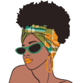 モンセラットアフロレディウィズマドラスララップ コーヒーマグカップ