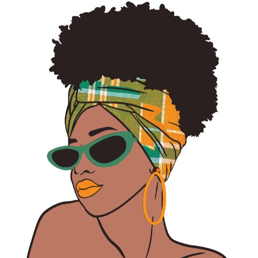 モンセラットアフロレディウィズマドラスララップ コーヒーマグカップ