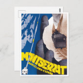 モンセラットロープウェイSpainヴィンテージ旅行葉書 ポストカード (正面/裏面)