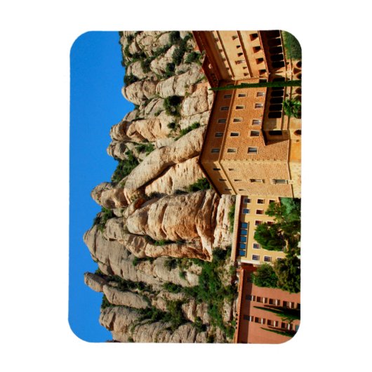 モンセラット修道院、カタルーニャ州、スペイン マグネット (縦)