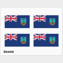 モンセラット国旗のステッカー