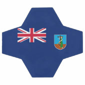 モンセラト国旗 サッカーボール (フラット)