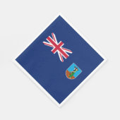 モンセラト国旗 スタンダードランチョンナプキン (角)