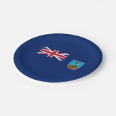 モンセラト国旗 ペーパープレート (アングル)