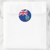 モンセラト国旗 ラウンドシール (バッグ)