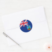 モンセラト国旗 ラウンドシール (封筒)