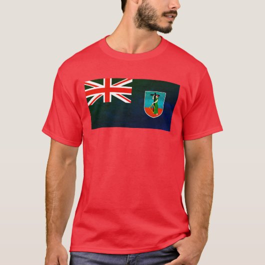 モンセラト国旗 Tシャツ (正面)