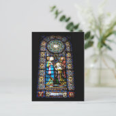 モンセラト葉書のステンドグラス ポストカード (スタンド正面)
