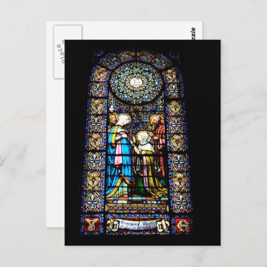 モンセラト葉書のステンドグラス ポストカード (正面/裏面)
