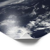 モンセラト、ソフリエールヒルズからのアッシュプルーム フォトプリント            (角)