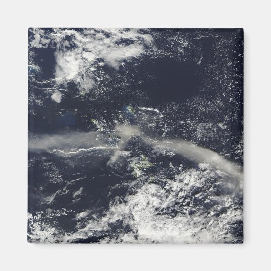 モンセラト、ソフリエールヒルズからのアッシュプルーム マグネット (正面)