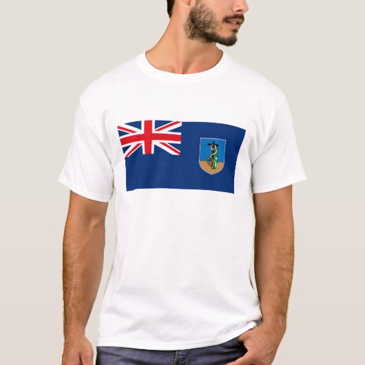 モンセラートの旗のTシャツ Tシャツ (正面)